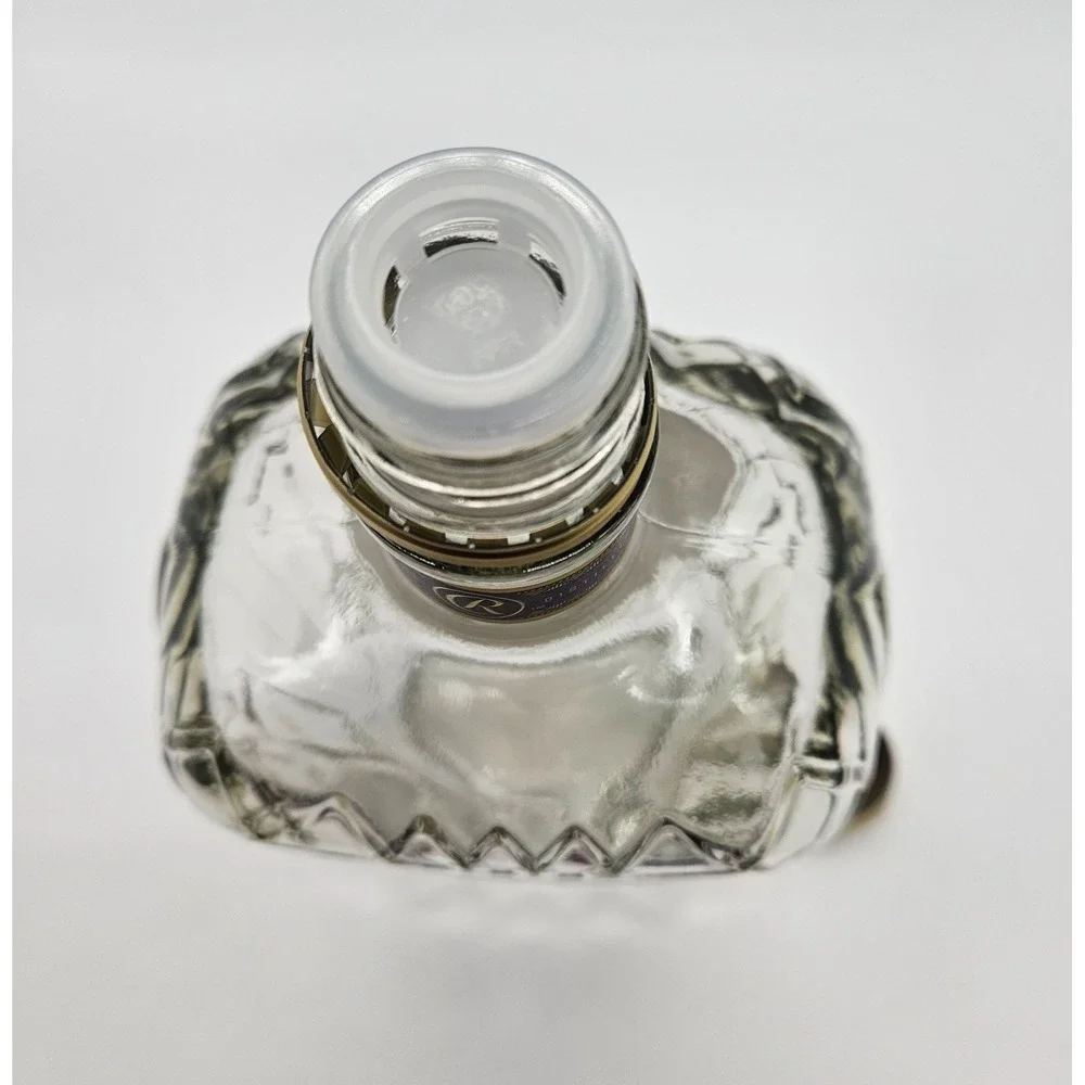 Crown Royal Fine De‎ Luxe Empty 1.75L Glass Bottle with Gold Cap Bar Decor DIY